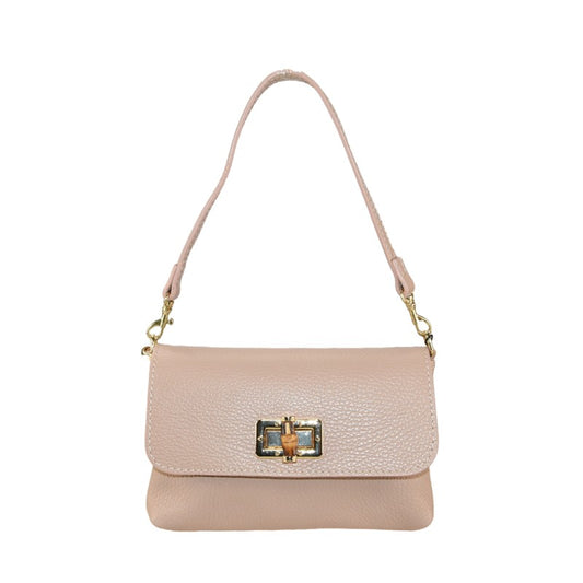 Woman leather pochette 100% made italy