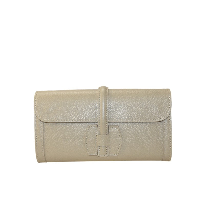 Woman leather pochette 100% made italy