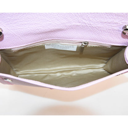Woman leather pochette 100% made italy