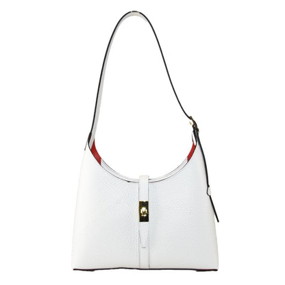 Woman leather shoulder bag 100% made italy
