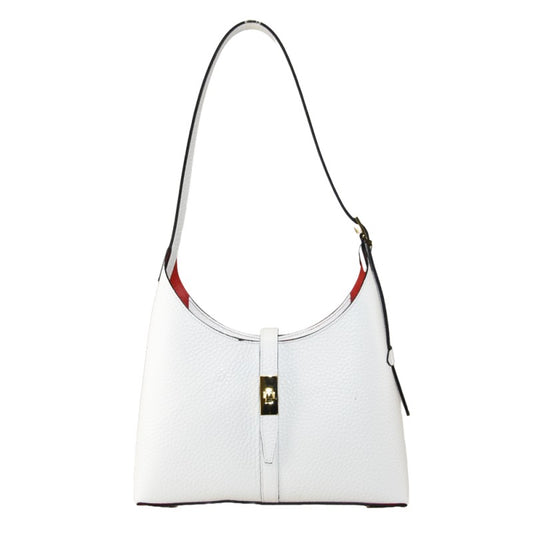 Woman leather shoulder bag 100% made italy