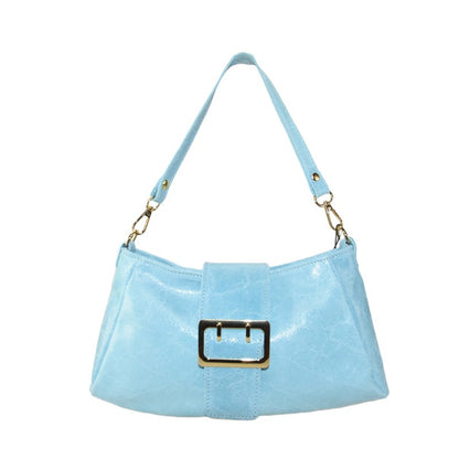 Woman leather shoulder bag 100% made italy
