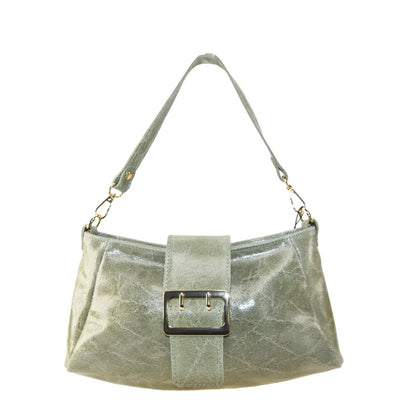 Woman leather shoulder bag 100% made italy