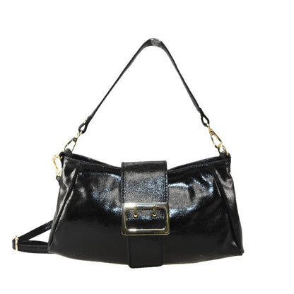 Woman leather shoulder bag 100% made italy