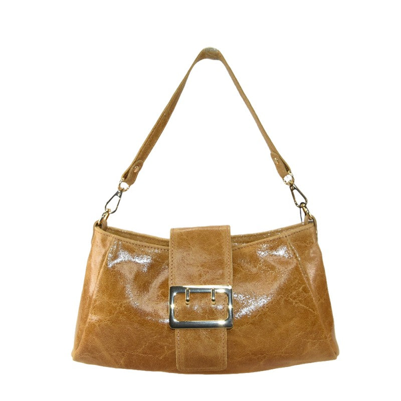Woman leather shoulder bag 100% made italy