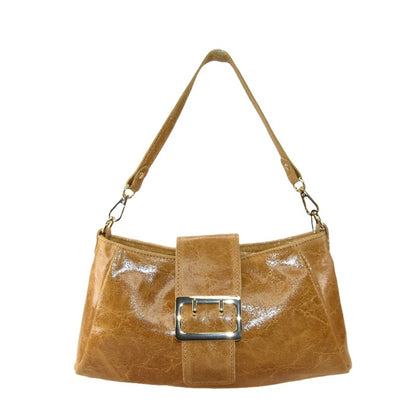 Woman leather shoulder bag 100% made italy