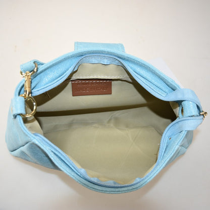 Woman leather shoulder bag 100% made italy