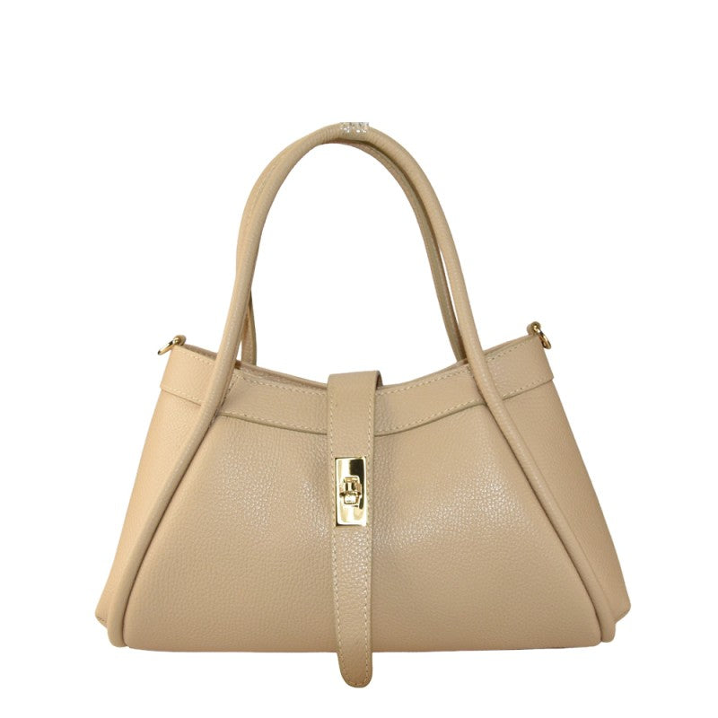 Woman leather shoulder bag 100% made italy