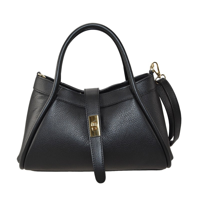 Woman leather shoulder bag 100% made italy