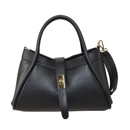 Woman leather shoulder bag 100% made italy