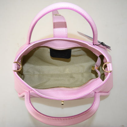 Woman leather shoulder bag 100% made italy