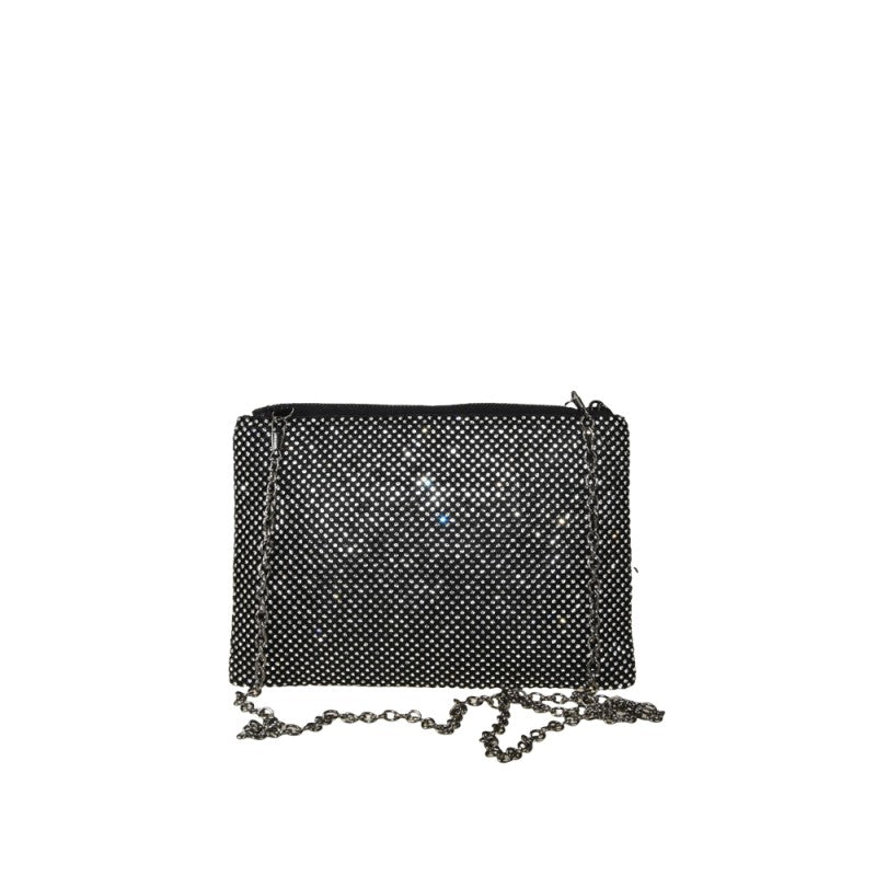 Woman pochette clutch with strass