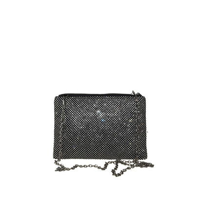 Woman pochette clutch with strass