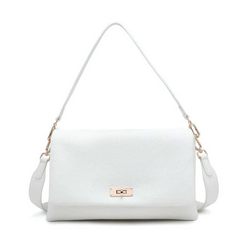 Woman synthetic leather shoulder bag