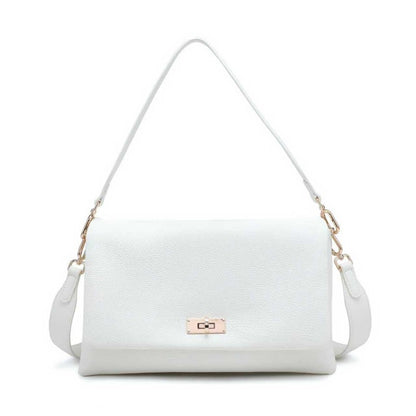 Woman synthetic leather shoulder bag