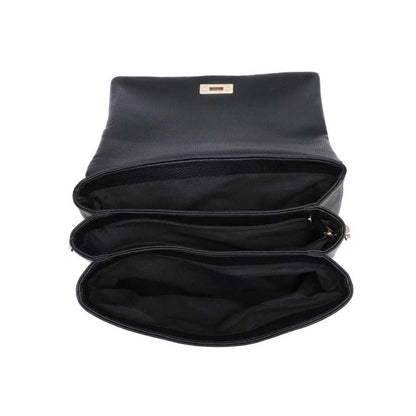 Woman synthetic leather shoulder bag