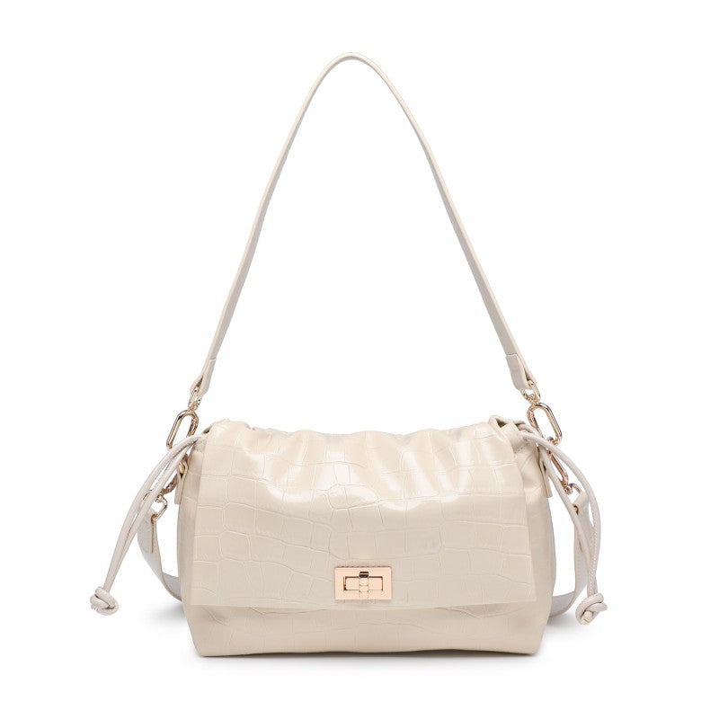 Woman synthetic leather shoulder bag