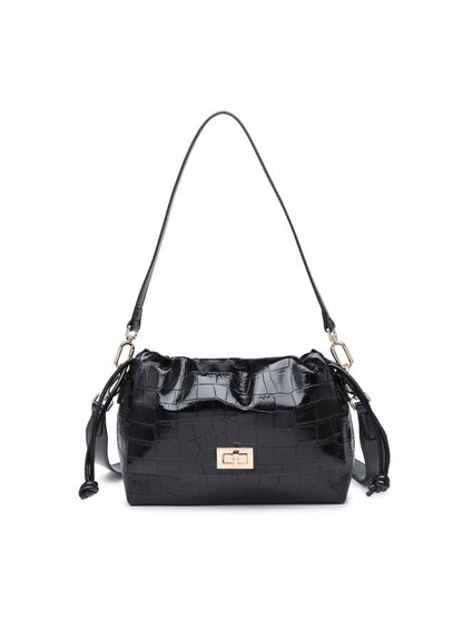 Woman synthetic leather shoulder bag