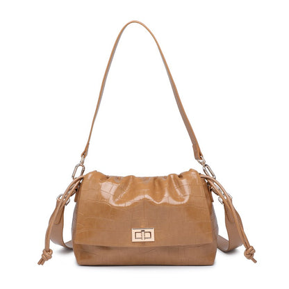 Woman synthetic leather shoulder bag