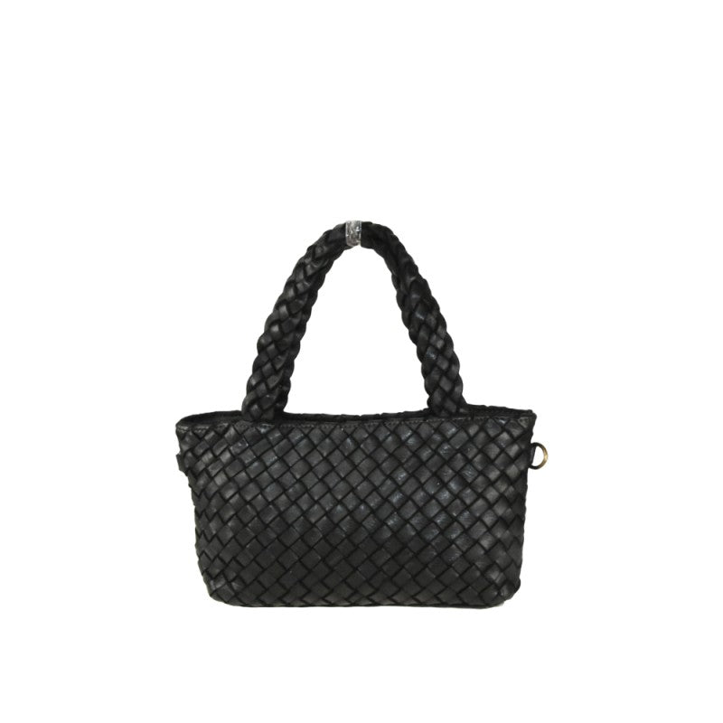 Woman washed leather bag