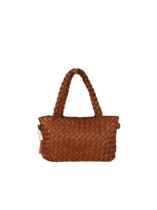 Woman washed leather bag