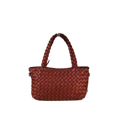 Woman washed leather bag