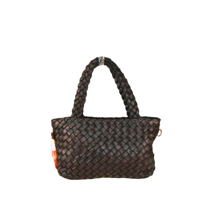 Woman washed leather bag